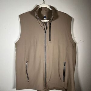 Flag Nor Fail Men's Tek‎ Vest Hooded Blue Yellow Size Small  EUC NWT